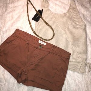 Rust Orange Shorts Size L